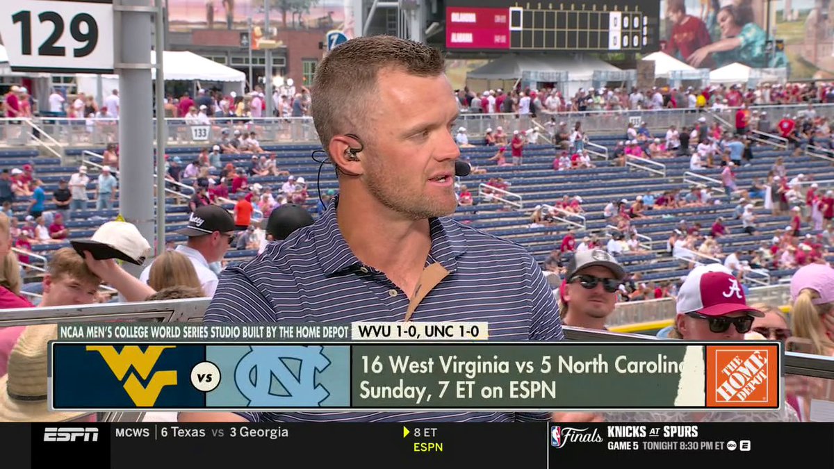 "My mission is to go play the best baseball we can, and give these kids the best opportunity they can, to accomplish something really special." —West Virginia coach Steve Sabins on the Mountaineers capturing historic win at MCWS 👏