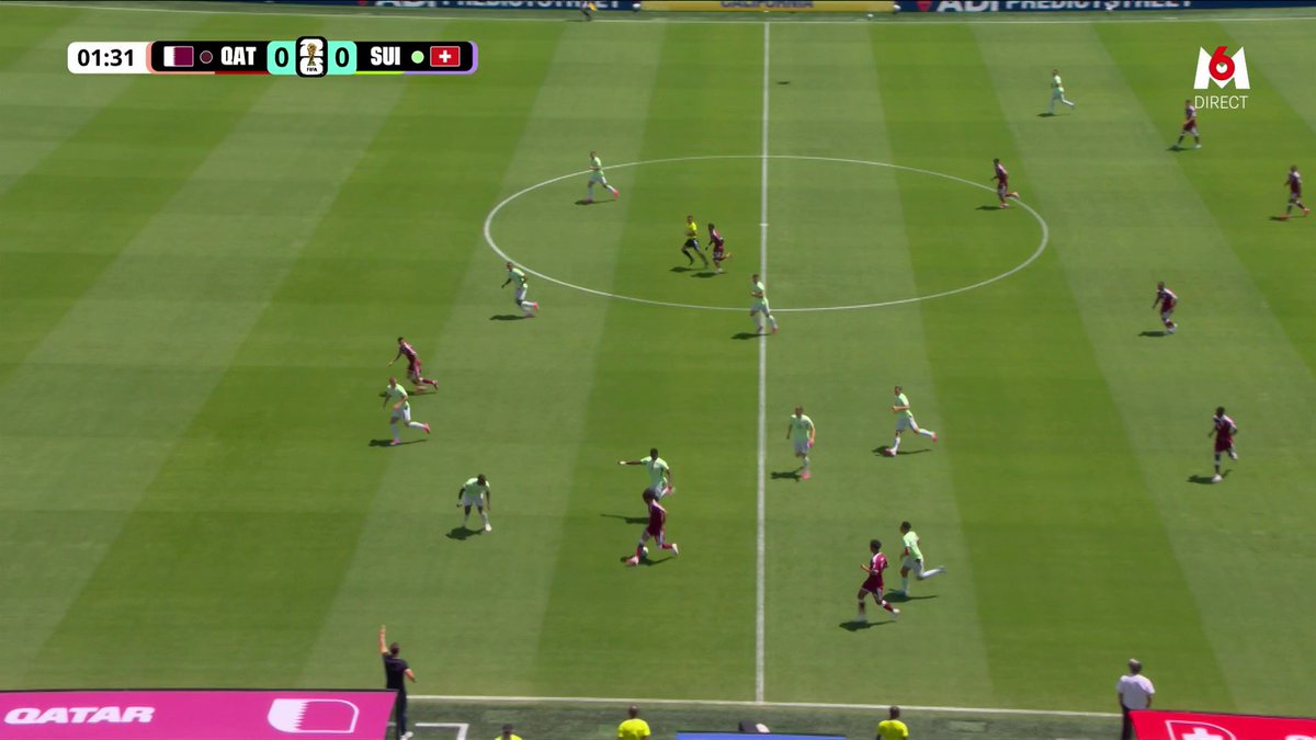 OOOOOH LE QATAR TOUT PROCHE DE SURPRENDRE LA SUISSE DANS CE DÉBUT DE MATCH !!! KOBEL REMPORTE SON FACE-À-FACE !!! 🎥 M6 - Coupe du Monde de la FIFA 2026™