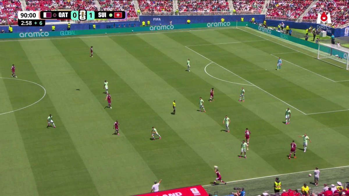 Énorme sensation à Santa Clara : le Qatar égalise dans le temps additionnel ⚽️ 1-1 entre le Qatar et la Suisse. Suivez le match sur M6 et M6+ #CDM2026 #FIFAWorldCup #QATSUI