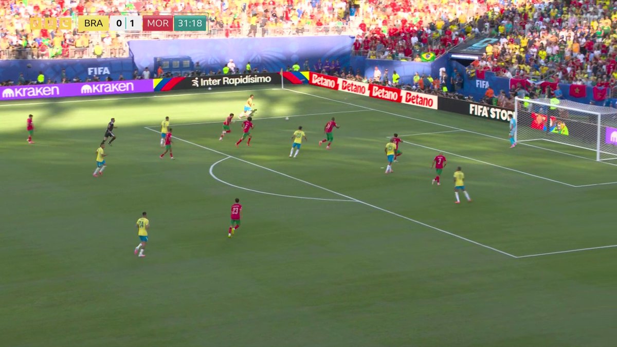 Brazil equalise with a fantastic strike from Vinicius Junior! 🇧🇷