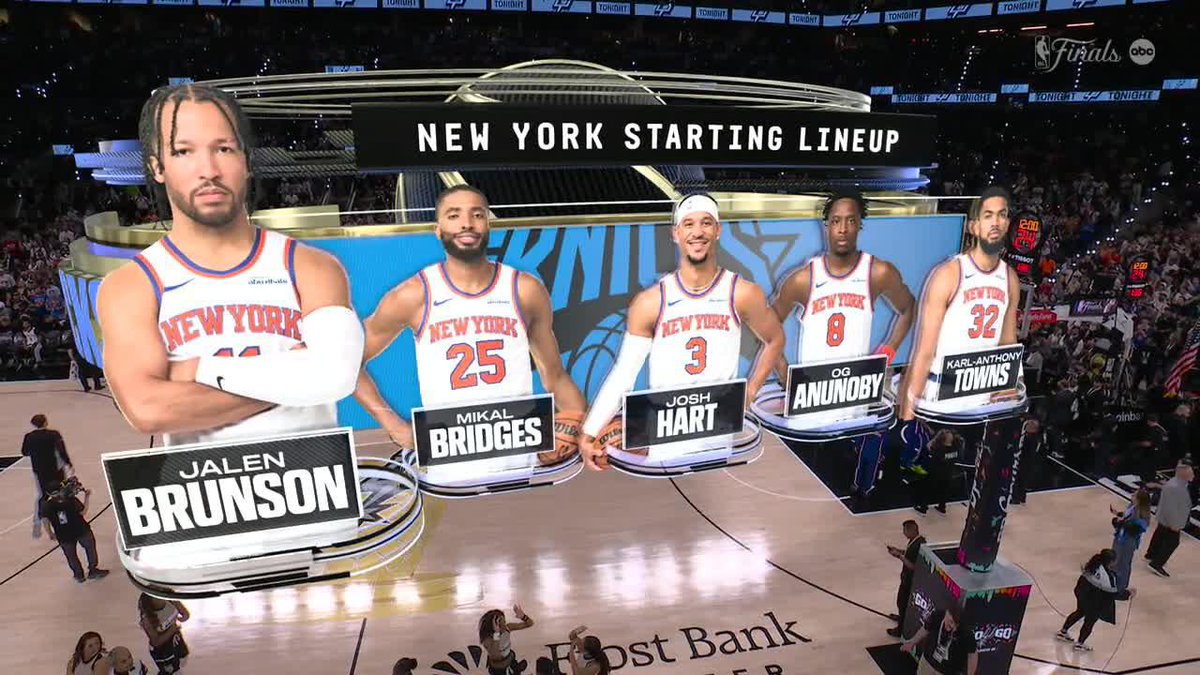 Spurs playing cartoon music for the Knicks intros again 😅 Game 5 is live now on ABC and the ESPN App!