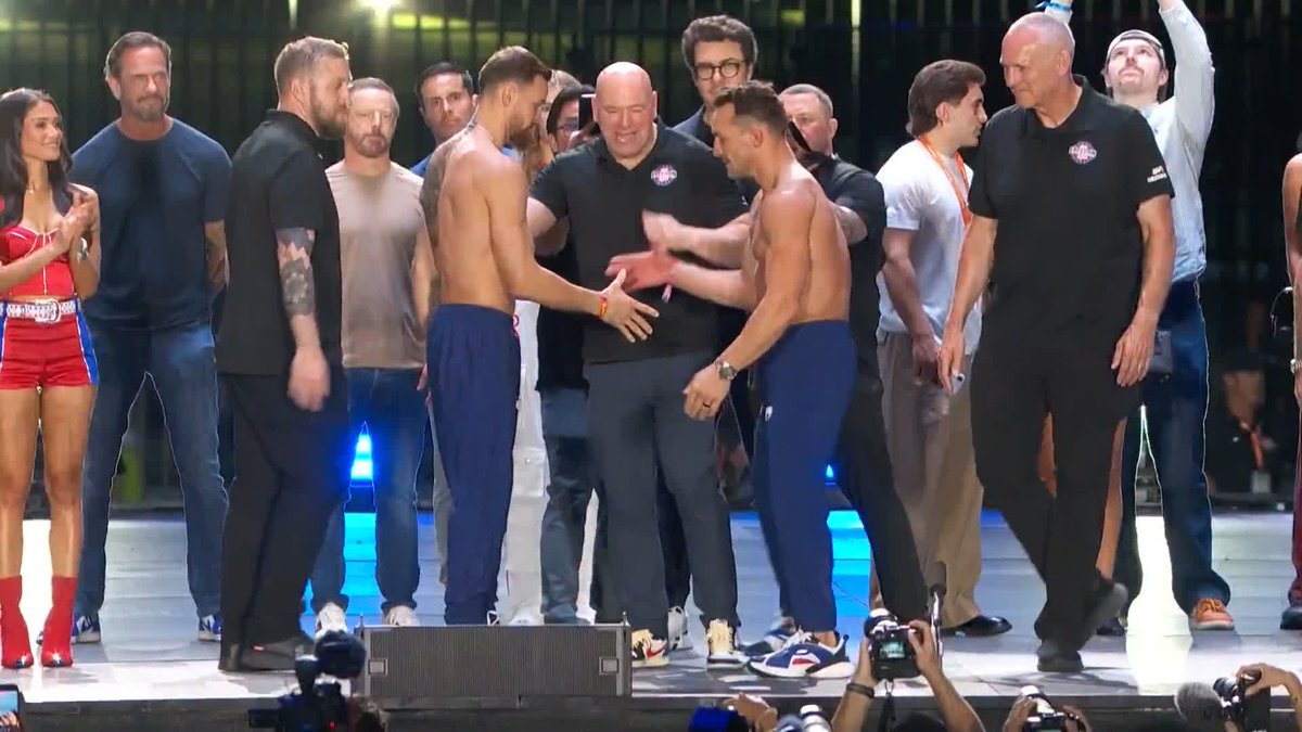 ルフィ×チャンドラー 試合前最後のフェイスオフ！ #UFC