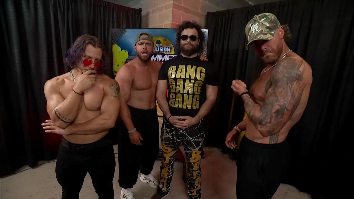 Wait, what did @theAustinGunn &amp; the Bang Bang Gang do with $200K?! And what does it mean for The Dogs?! 🐕🐈 Watch #AEWCollision on TNT &amp; HBO Max!