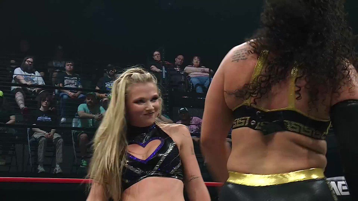 Persephone SLAPPED the Black Mist out of the mouth of julia hart and picked up the win to advance to the TBS Title Survival of the Fittest Match on the July 1st episode of #AEWDynamite! Watch #AEWCollision on TNT & HBO Max