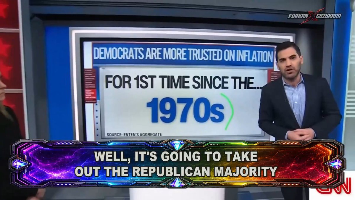 🚨 MASSIVE DEVELOPMENT: CNN confirms a historic political shift. Democrats are now more trusted on inflation than Republicans for the first time since the 1970s! Trump's disastrous economic policies have completely destroyed the GOP's credibility. Total political collapse
