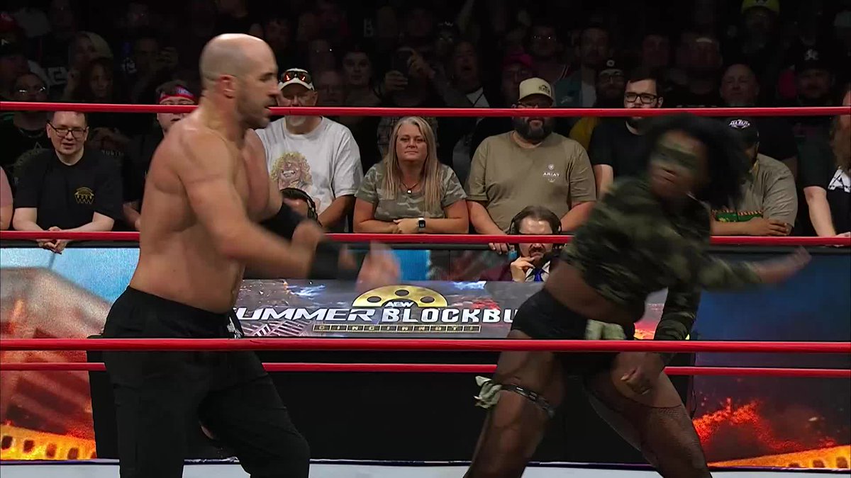.Trish Adora トリッシュ・アドラ goes for a giant swing! Watch #AEWCollision on TNT & HBO Max