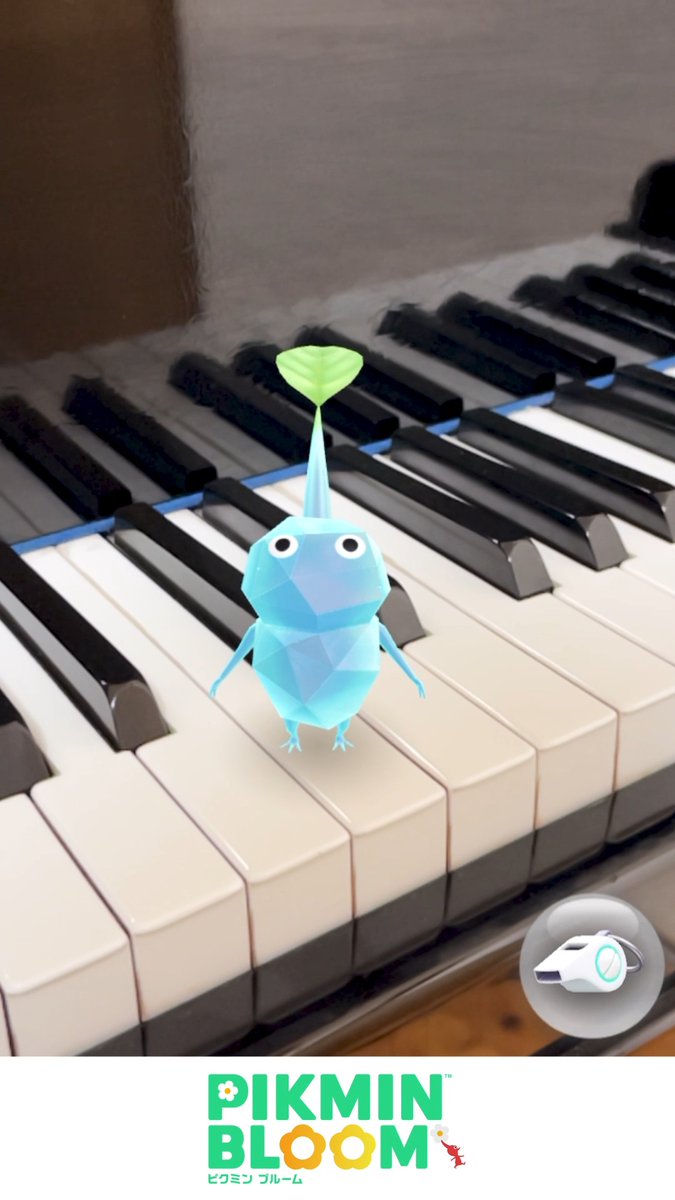 一緒に弾いてみる?🎹🎶 #デコピクミン観察