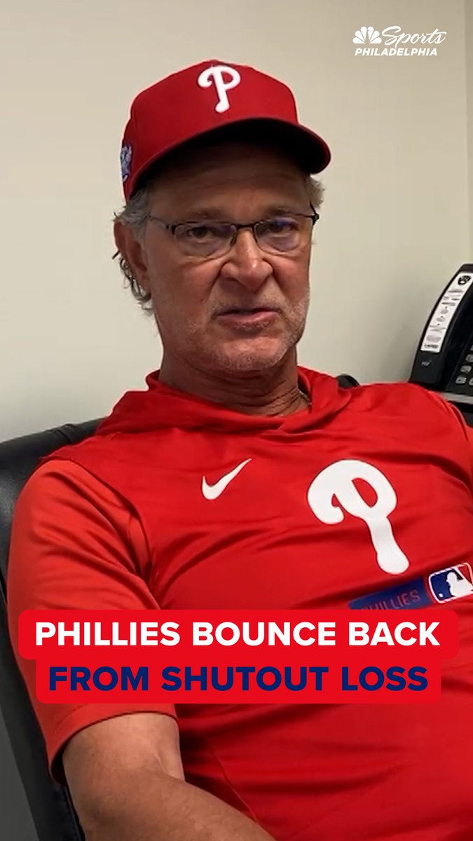 "Obviously, we weren't bothered by what happened last night." Don Mattingly sounds pleased by how the Phillies' offense bounced back on Saturday night.