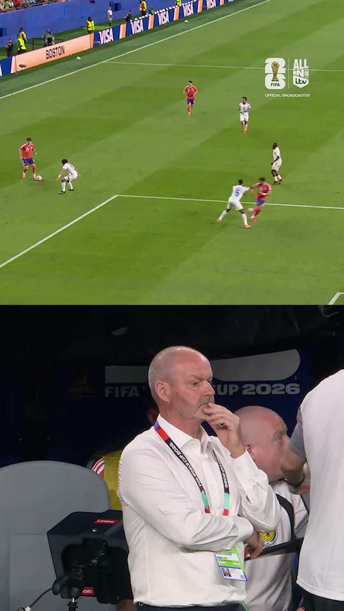 Now that is passion! 🏴󠁧󠁢󠁳󠁣󠁴󠁿 Steve Clarke reacts to Scotland's winning goal against Haiti...