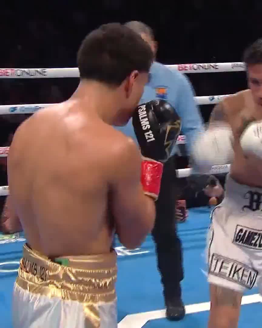 BAM IS HIM!!!!! THREE-WEIGHT WORLD CHAMPION 🐐 ALL OVER IN ROUND 6 🔥 DAZN Boxing