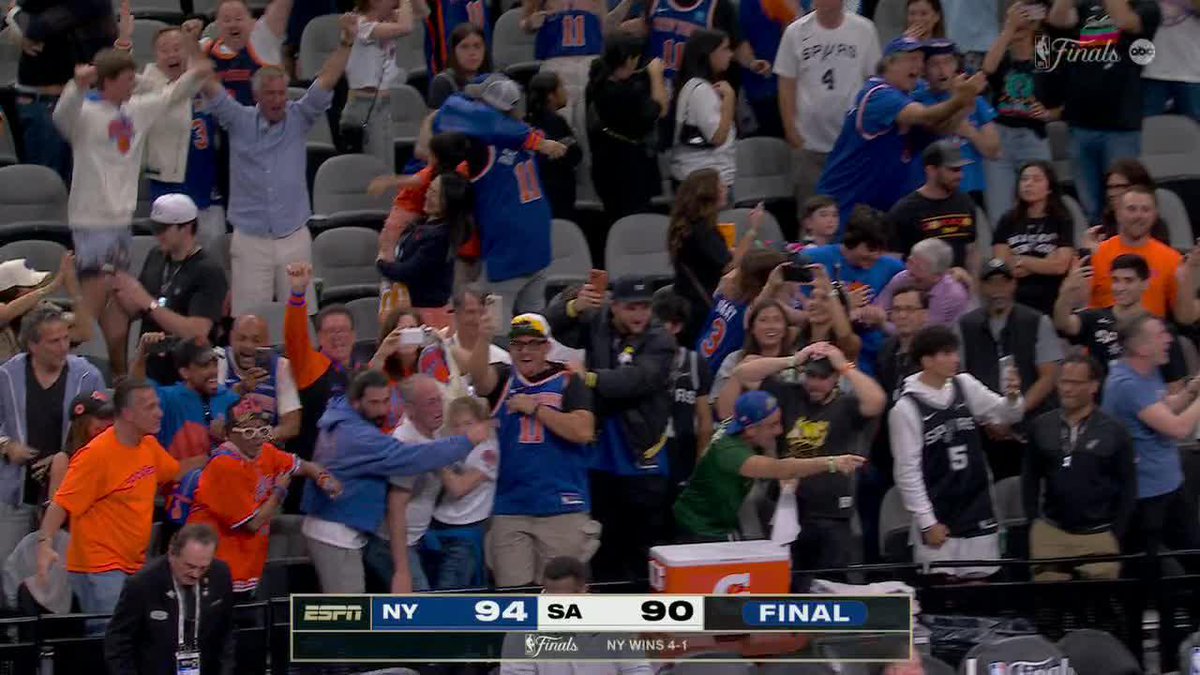 The drought is OVER 🏆 53 years later, the Knicks are champions again!