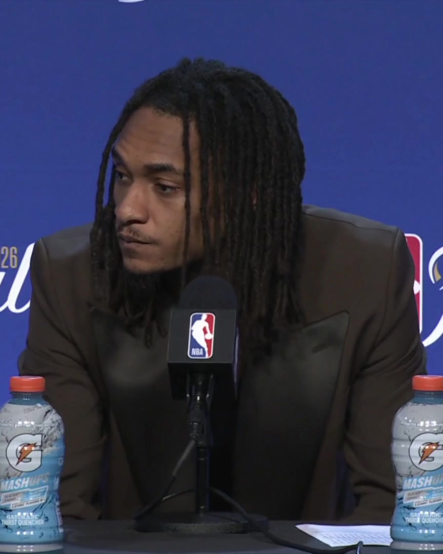 "Seeing them storm the court on our home court... it's tough, it's tough. We know we'll do everything we can to scratch, fight to back into this position and have a different outcome but right now it's tough" - Devin Vassell