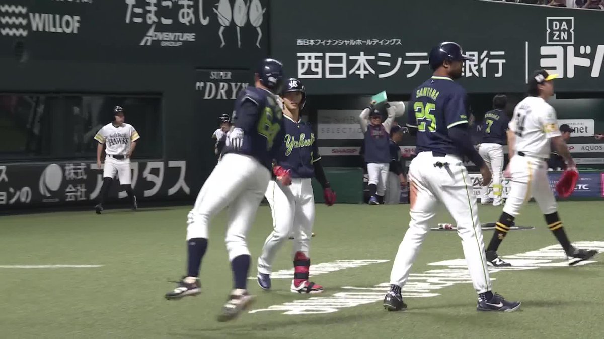 2アウト満塁からしっかり1本 松下歩叶が先制タイムリーヒット ⚾️ソフトバンク×ヤクルト #sbhawks #だったらDAZN