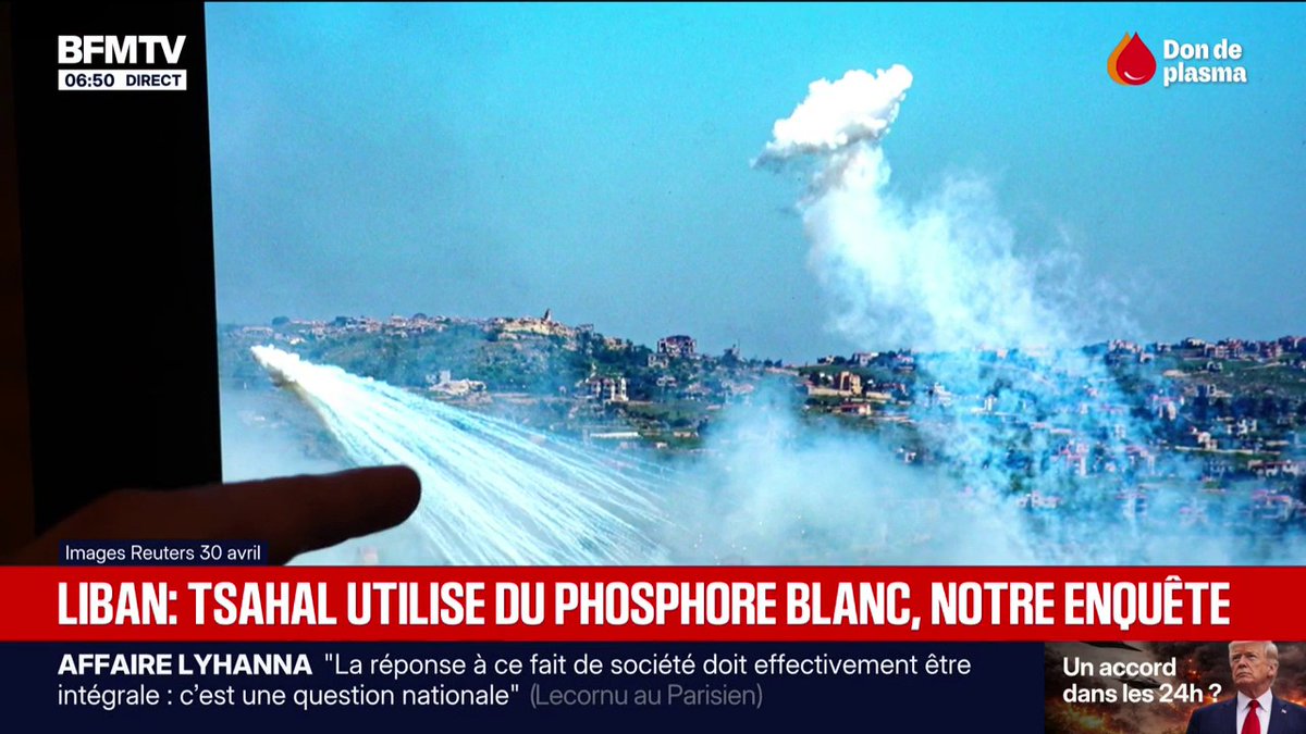 L’armée israélienne de nouveau accusée d’utiliser du phosphore blanc au Liban dans des zones habitées