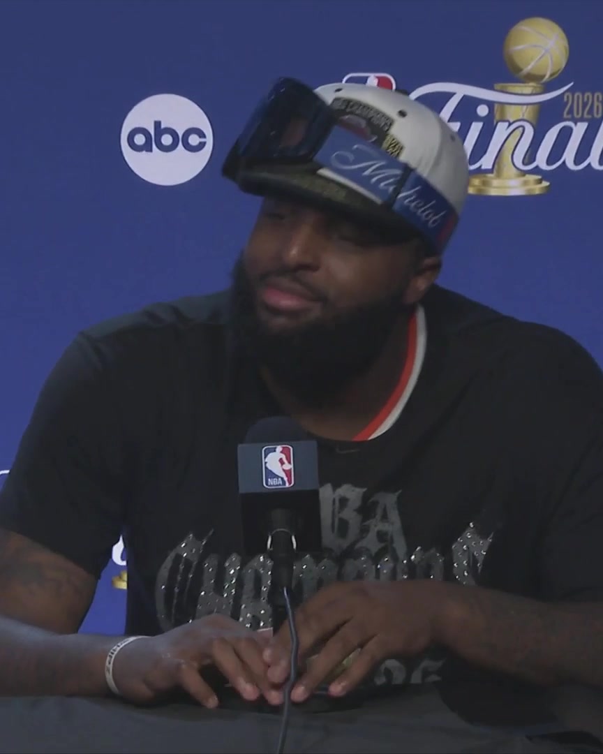Mitchell Robinson says winning the NBA Finals is "a dream come true" "I've been here when we have won 17 games, when we won 60 games, and to finally be able to get it done in 2026 with the journey that I've been on and the team... it's amazing"