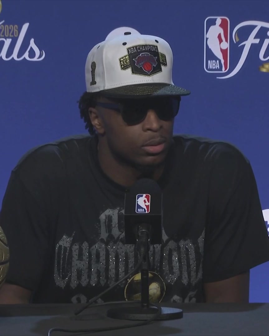 OG Anunoby was asked what's going through his mind right now: "We did it."
