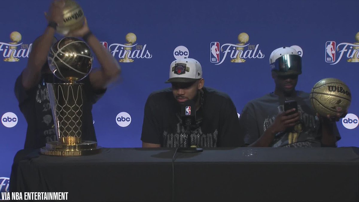 Karl-Anthony Towns shouts out the Spurs, Victor Wembanyama and Dylan Harper in his postgame presser: