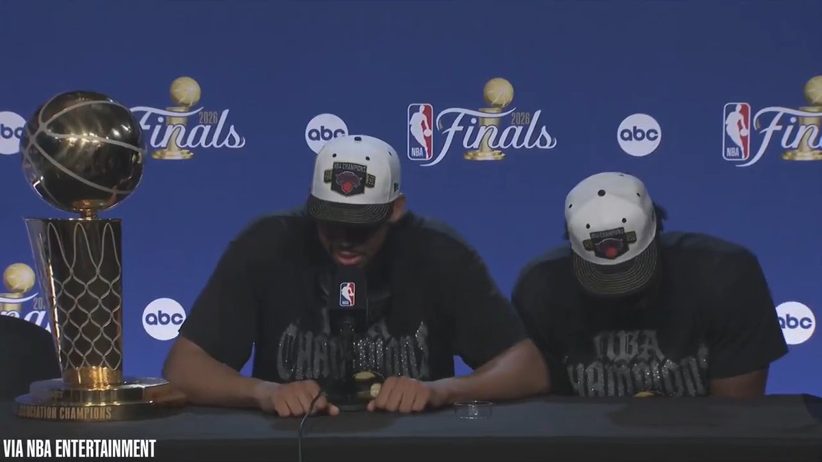 "Shout-out to everybody who told him he couldn't do it because it gave him fuel for the fire." - Karl-Anthony Towns on Jalen Brunson