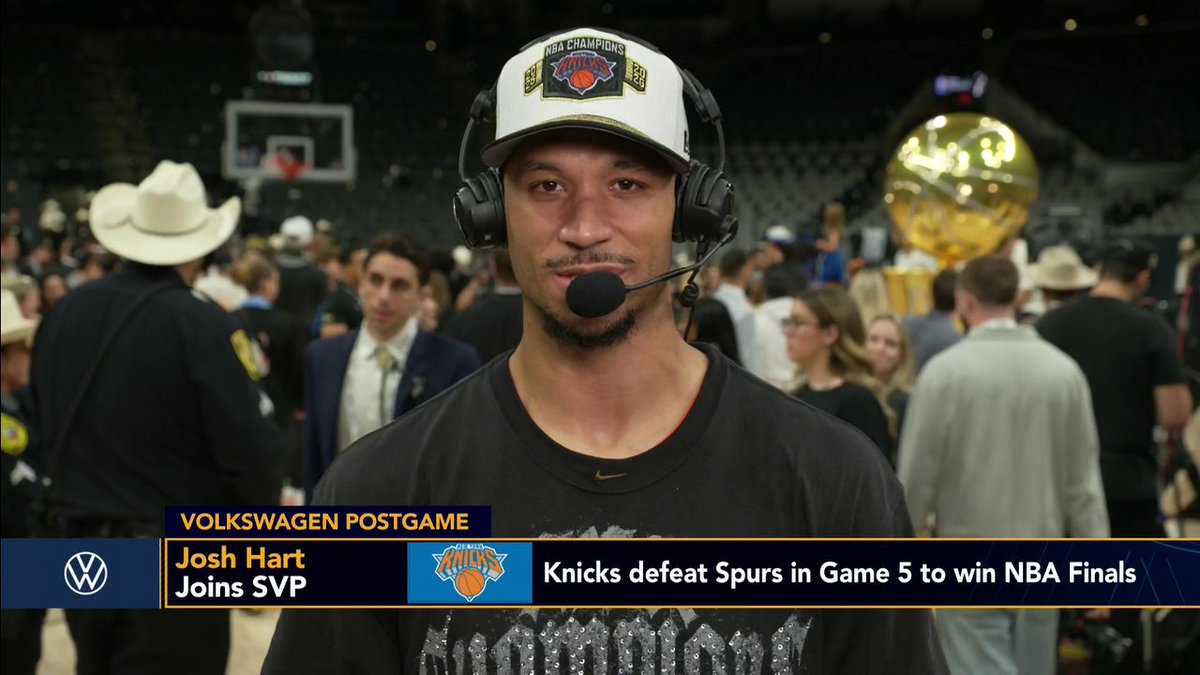 "This is home. I had a lot of instability in my career. This city really embraced me." Josh Hart on the special moment of bringing a championship to New York ๐