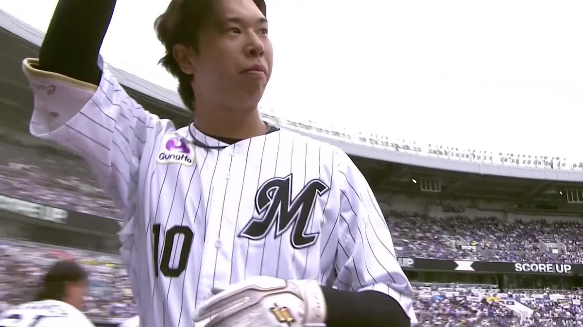 最高到達点は35m❗️ 上田希由翔 “超”高弾道のホームラン 打球を追うカメラもものすごい角度に😯 ⚾️ロッテ×DeNA #chibalotte #だったらDAZN