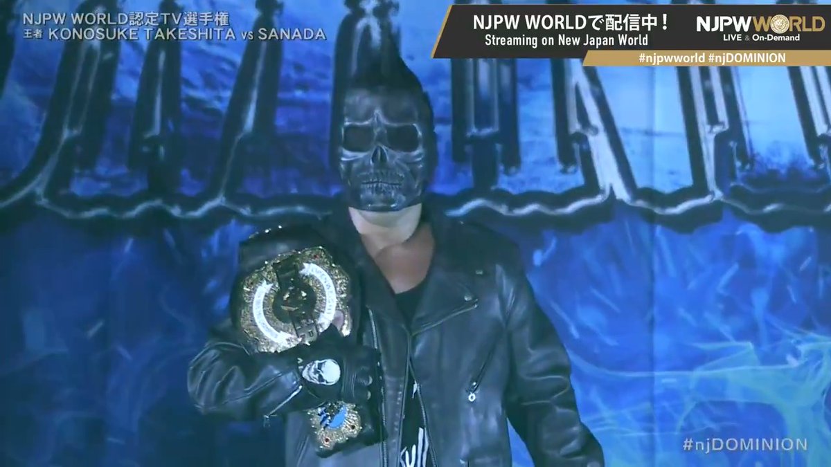 SANADA "Cold Skull...?" From the profile URL #njpwworld #njDOMINION