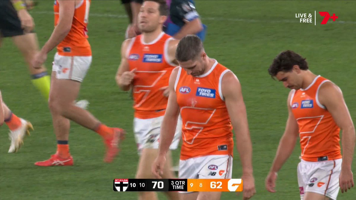 Tom Morris with an update on St Kilda's Max King. #AFLSaintsGiants