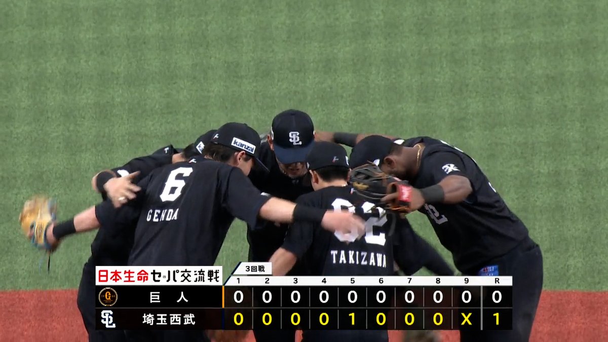 西武 交流戦全カード勝ち越し💯 さらに40勝一番乗り🎉 最後は #甲斐野央 が締めて完封リレー👏 #seibulions #ベースボールLIVE で配信中[初月無料]