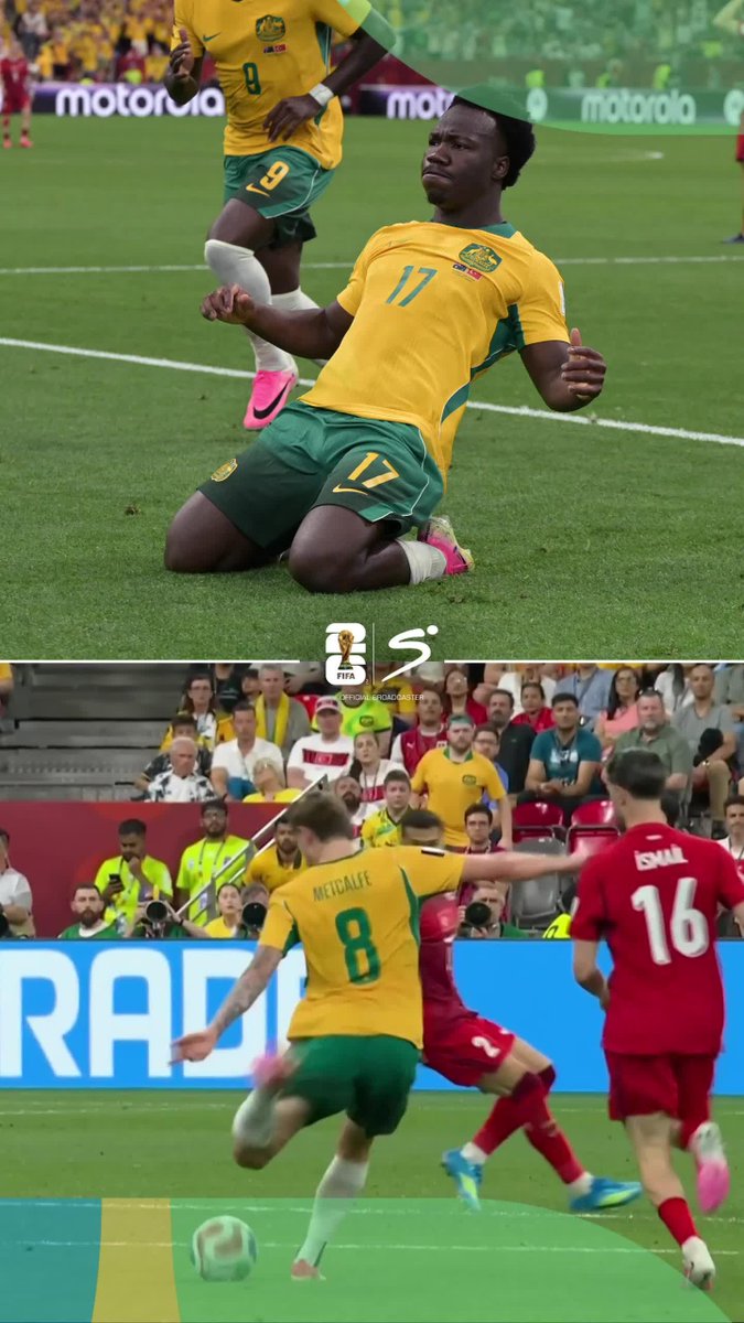 Australia showing what they are capable of with only one player in Europe’s top five leagues. 🇦🇺🔥 A statement 2-0 win over Türkiye with goals from Nestory Irankuda and Connor Metcalfe. #FIFAWorldCup
