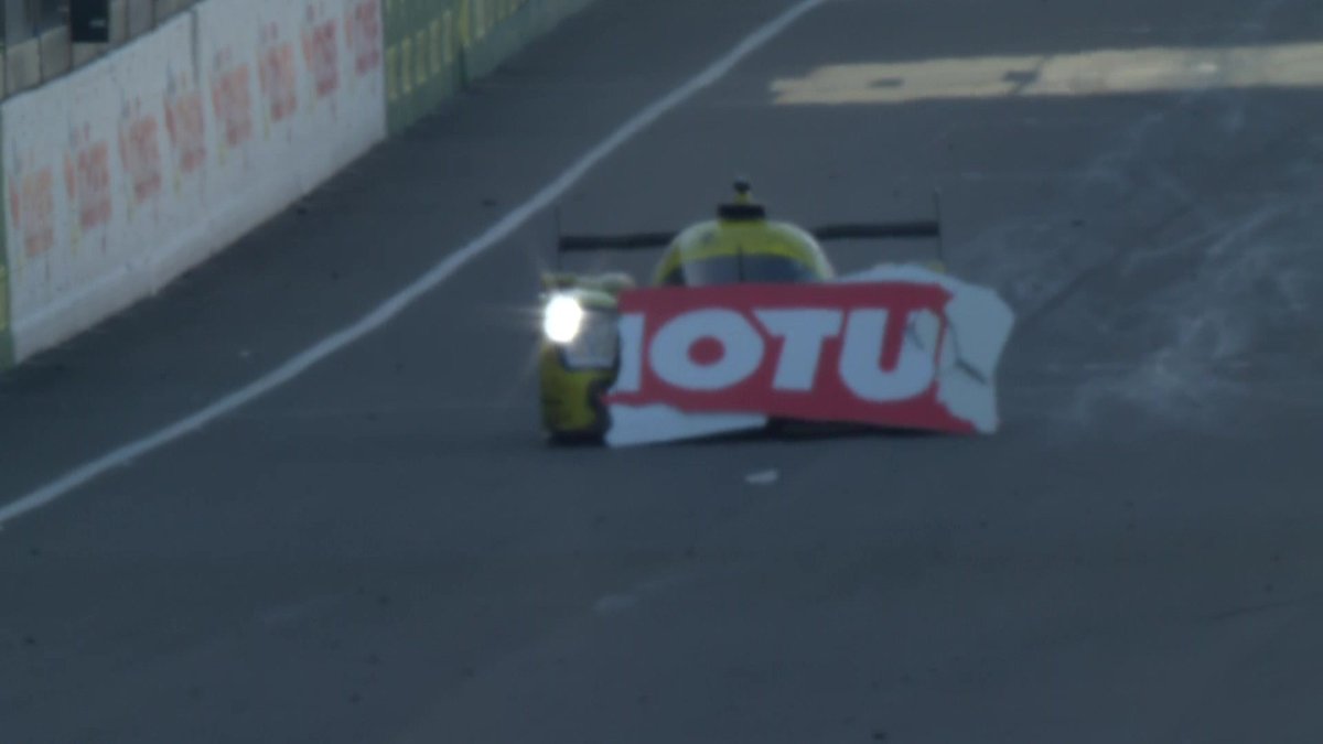 Well, that’s certainly a creative way to push sponsors mid-race... 😅 Watch live at #LeMans24 #WEC