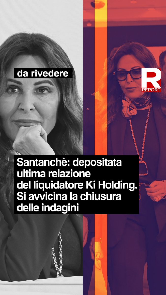 Santanchè: depositata ultima relazione del liquidatore Ki Holding. Si avvicina la chiusura delle indagini per ipotesi di bancarotta a carico degli ex amministratori del gruppo del biofood Bioera-Ki Group, tra cui anche la senatrice di FdI ed ex ministra Daniela Santanchè.