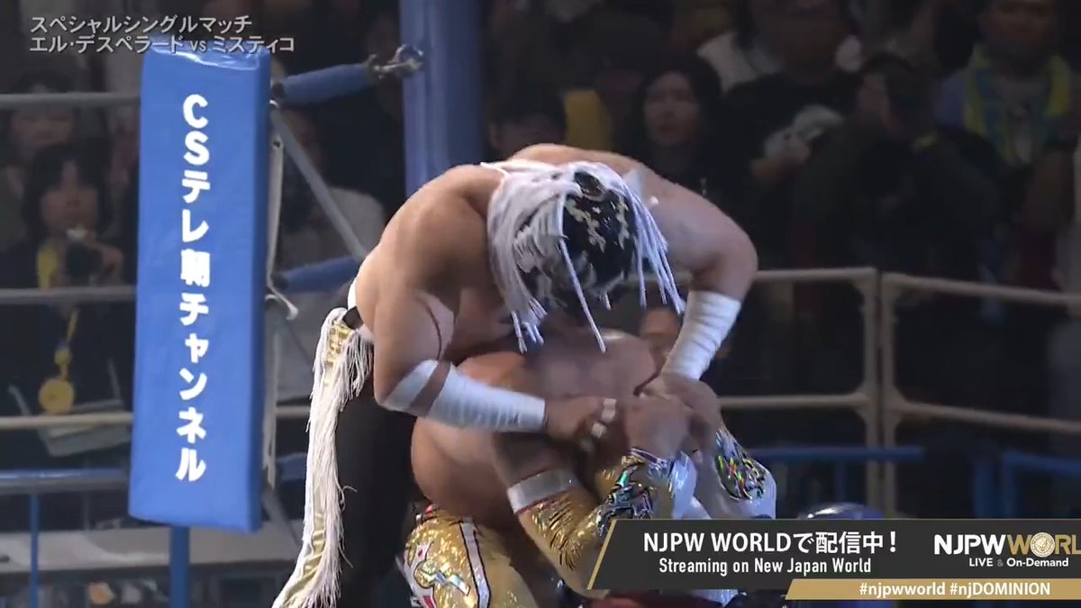 MISTICO AND DESPE MINUTES IN OSAKA #njDOMINION #NJPW