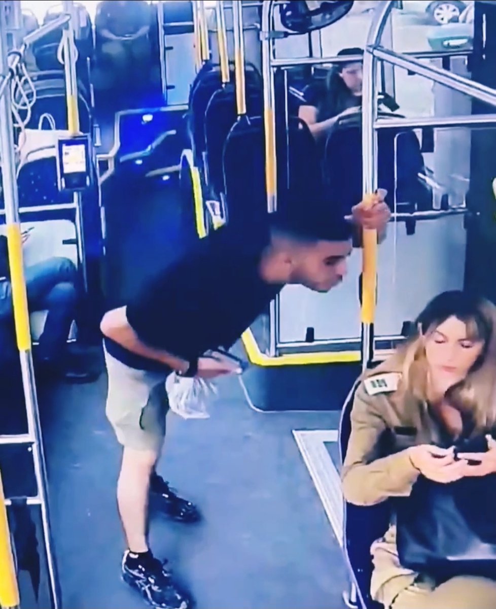 An Israeli Arab Muslim who gets to have security, food, a career, and a life because of Israel, literally spits on a female soldier. Isn't it high time Israel kicks these internal enemies out?