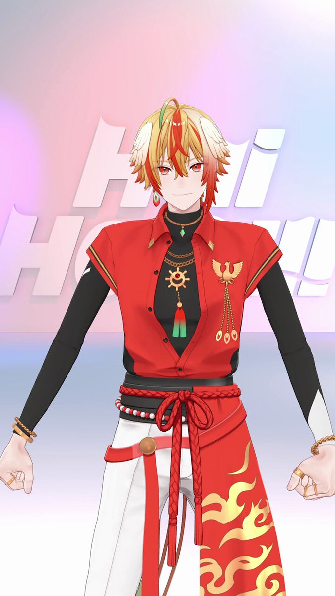 改めまして、はじめまして 3Dになりました紅千歌です🐦‍🔥 いつもの挨拶、 どんなポーズで言うかとっても迷いました🤫 きっといつか形になるんじゃないかな！笑