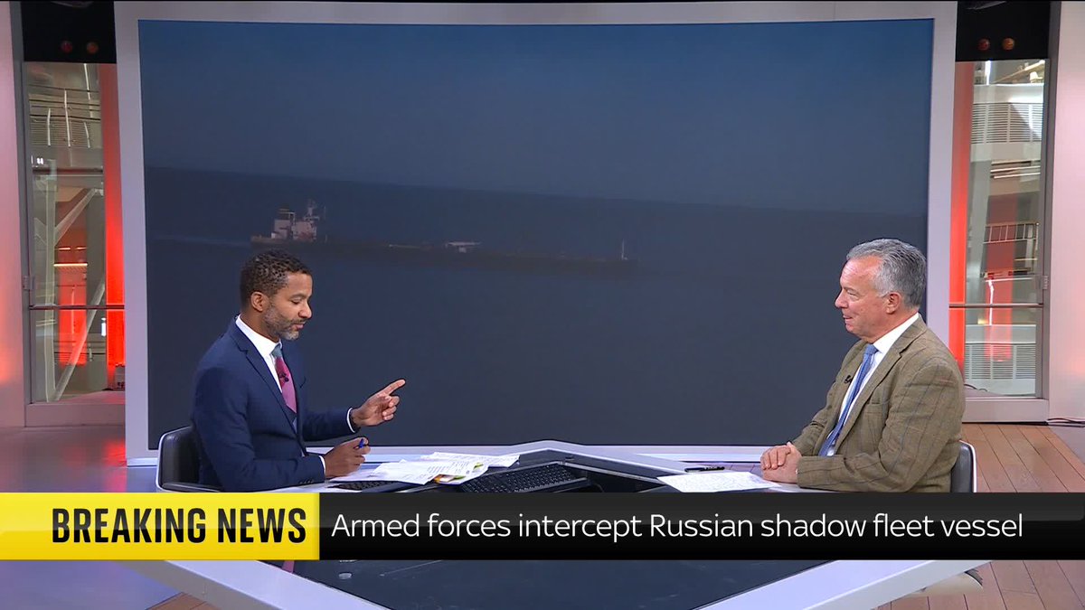 BREAKING: Ukrainian President Volodymyr Zelenskyy has thanked the UK for intercepting a Russian shadow fleet oil tanker that was sailing through the English Channel.