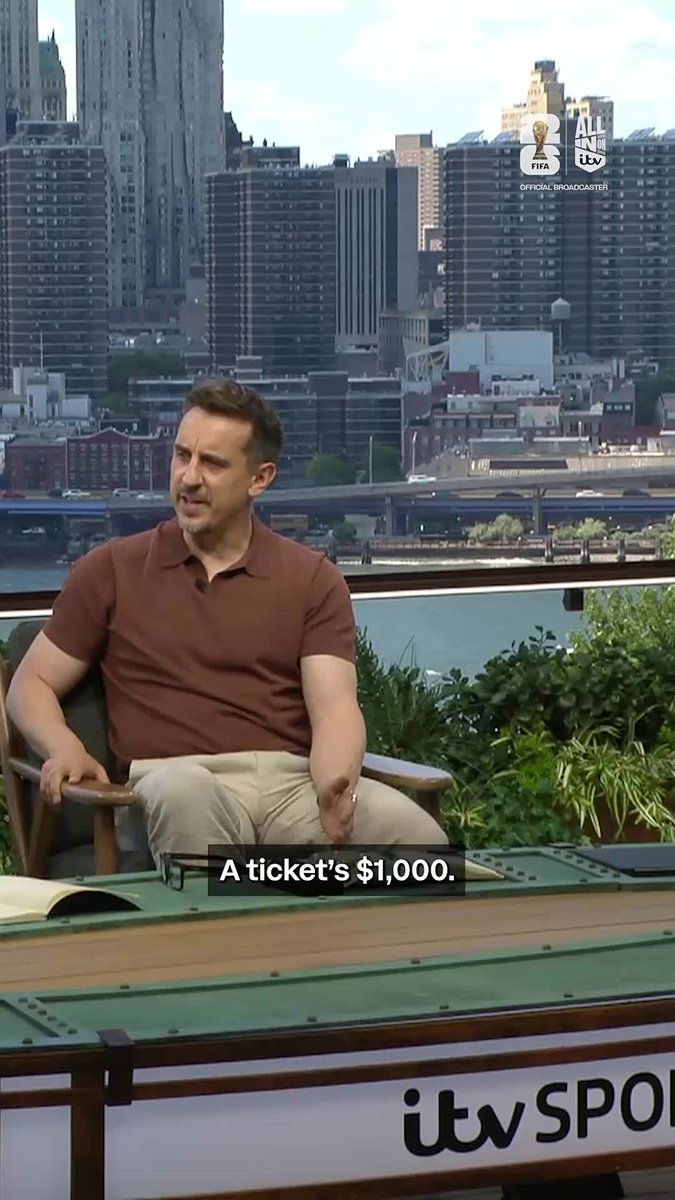 "$1,000 for a football game. It's terrible" Gary Neville, Ian Wright and Duncan Ferguson discuss ticket prices at the #FIFAWorldCup 💰