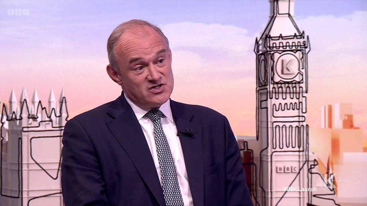 "We’ve reached a crisis point” Lib Dem leader Ed Davey says the UK needs to spend 3% of GDP on defence by 2030 and that his party will try and force a Commons vote to reveal documents about the government’s internal negotiations on the issue #BBCLauraK