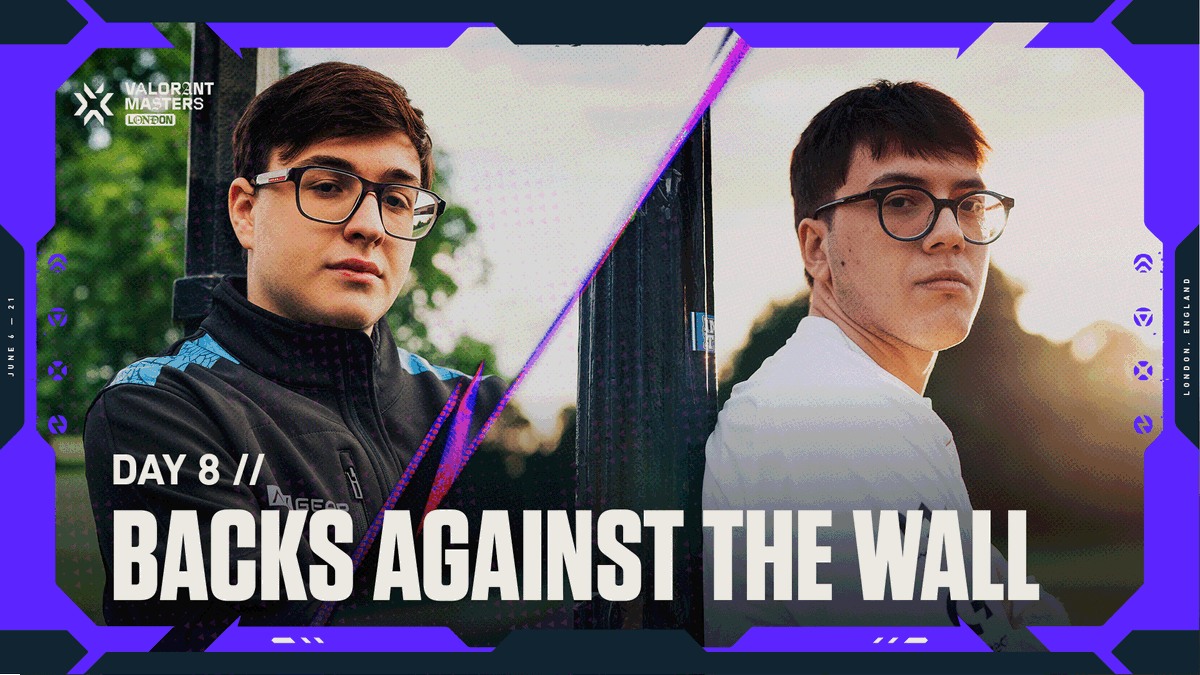 Backs against the wall. Watch Day 8 of #VALORANTMasters London live at