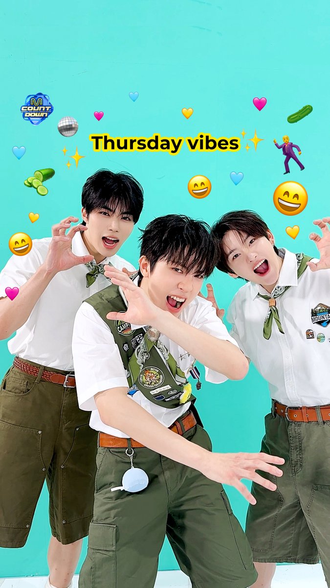오이소박이의 Thursday vibes 🥒🕺😄💕 #엠카운트다운 #MCOUNTDOWN #소정환 #박건욱 #계훈