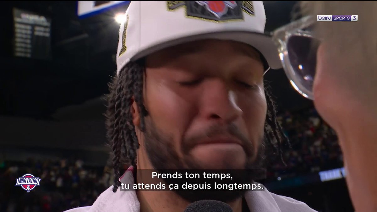 🏀 #NBAExtra 🥹 L'émotion de Jalen Brunson et des Knicks après leur titre en NBA !