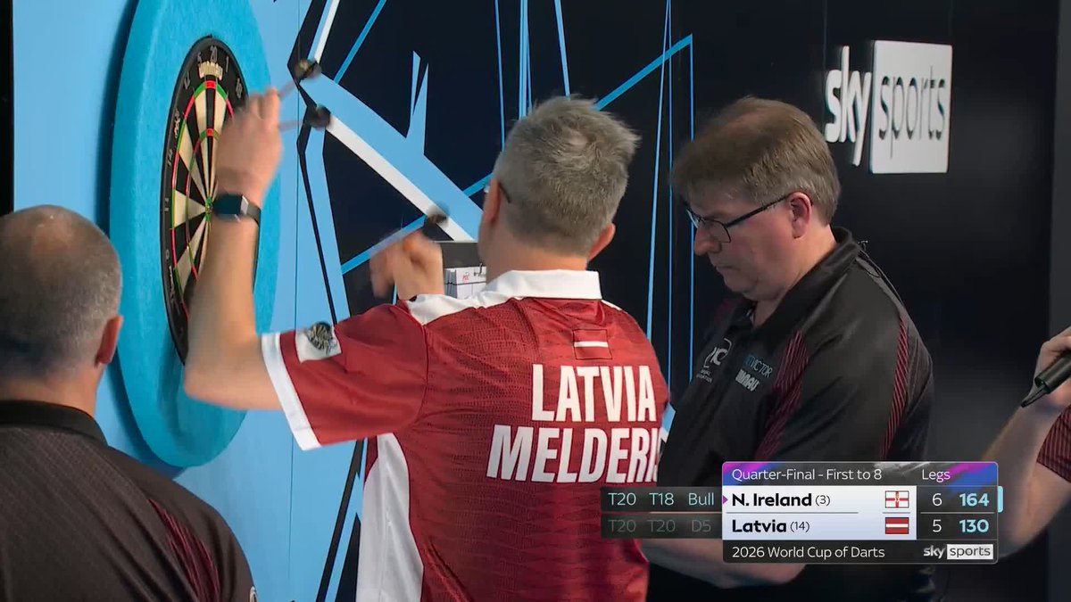 JOSH ROCK THAT IS UNREAL! 🤯 Northern Ireland are one leg away from victory, as Josh Rock pins a stunning 133 double-double finish! 🔥 📺 #WCOD26