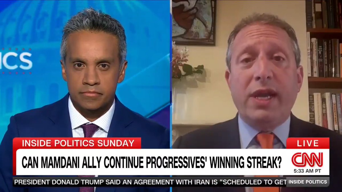 "Rep. Goldman missed the boat by failing to support Mayor Mamdani even in the general election when he was the Democratic nominee," Brad Lander, a progressive challenging Rep. Dan Goldman in the House Democratic primary in New York, tells Manu Raju. #InsidePolitics