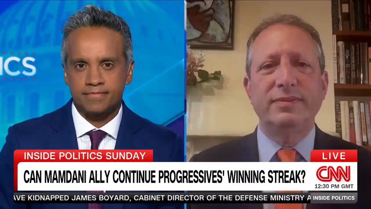 Mamdani-backed Brad Lander, who is challenging Rep. Dan Goldman in the Democratic primary in New York's 10th congressional district, explains to Manu Raju why he's campaigned with other progressives -- but stops short of endorsing them. #InsidePolitics