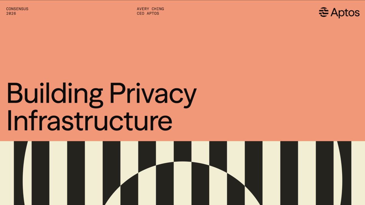 Confidential APT: opt-in privacy features at sub-second speeds and sub-cent costs—enabling support for real-world, compliant use cases. Multiple years of zero-knowledge research made it possible. Aptos Labs' avery.apt 🇺🇸 with The Block's Gareth Jenkinson