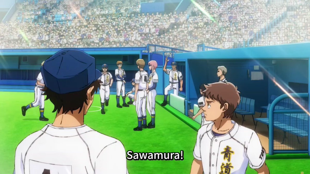 “It was your pitching that inspired the team to turn the game around. You're the ace, so go and finish this” Eijun finally getting his ace moment, trusted to close the game in total disbelief, while his teammates and senpais beam with pride 🥹😭 #ダイヤのA