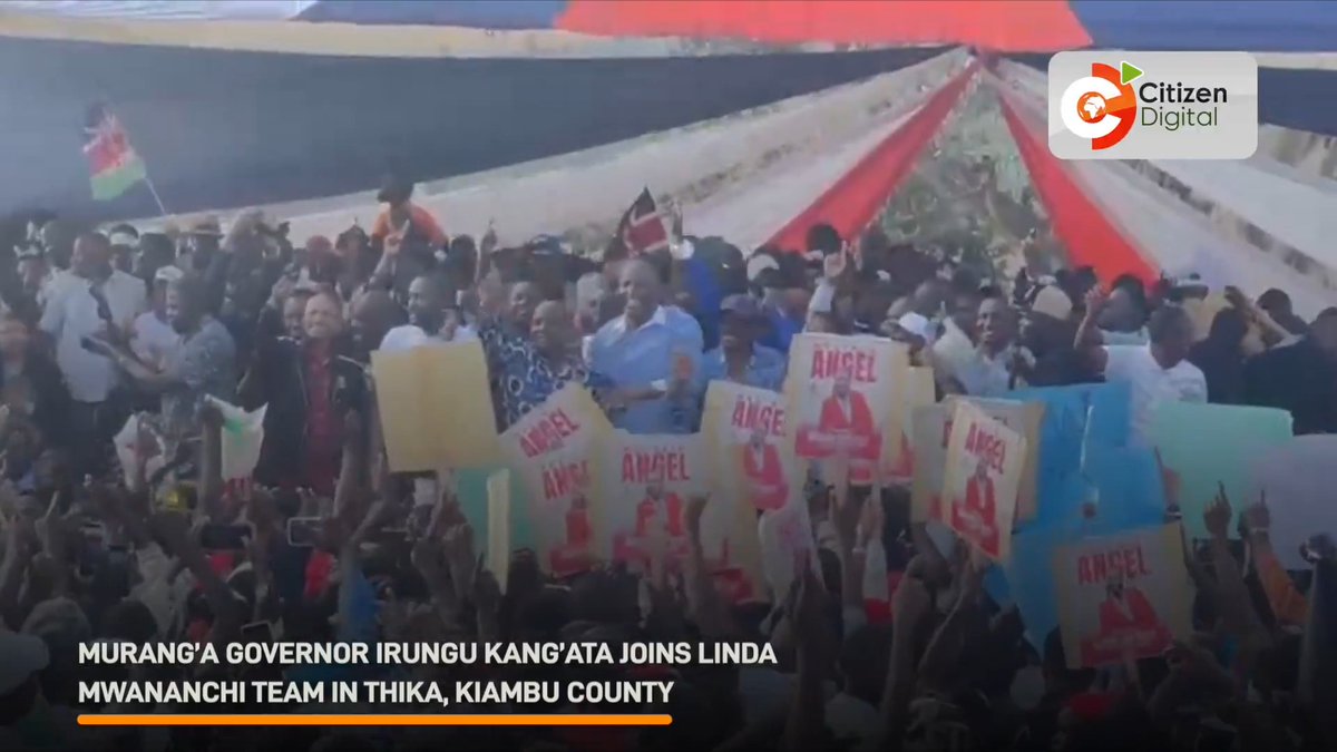 Murang’a Governor Irungu Kang’ata joins Linda Mwananchi team in Thika, Kiambu County