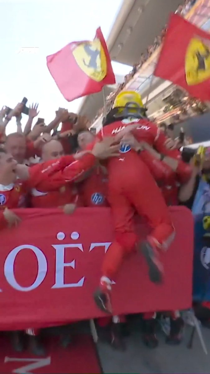 Incredible scenes in parc ferme 😍 #F1 #BarcelonaGP