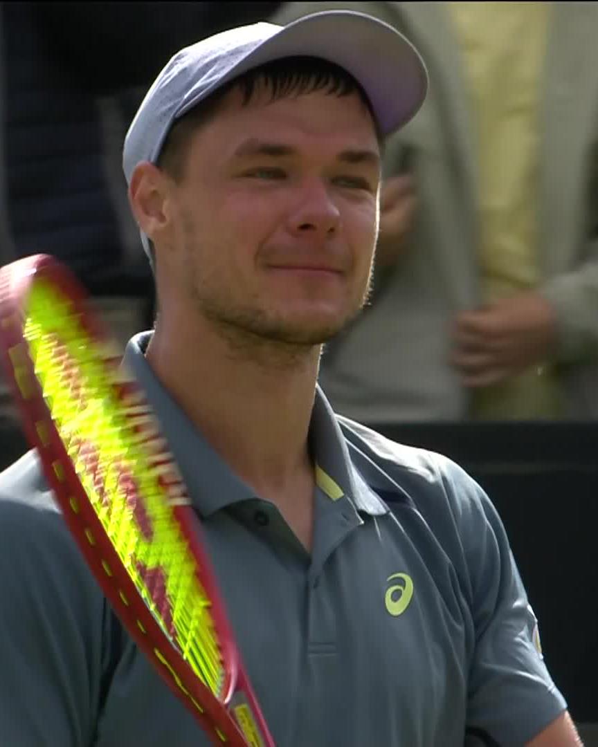 The moment Majchrzak claimed his first atp tour title! 💪 #LibemaOpen