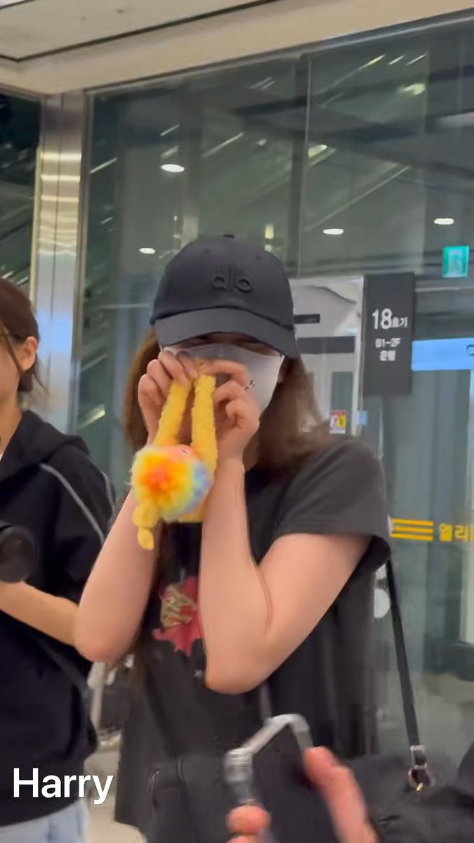 Sana has arrived back in Korea from Japan while showing off her Twinkle Twinkle Sweet Dreams secret plush.