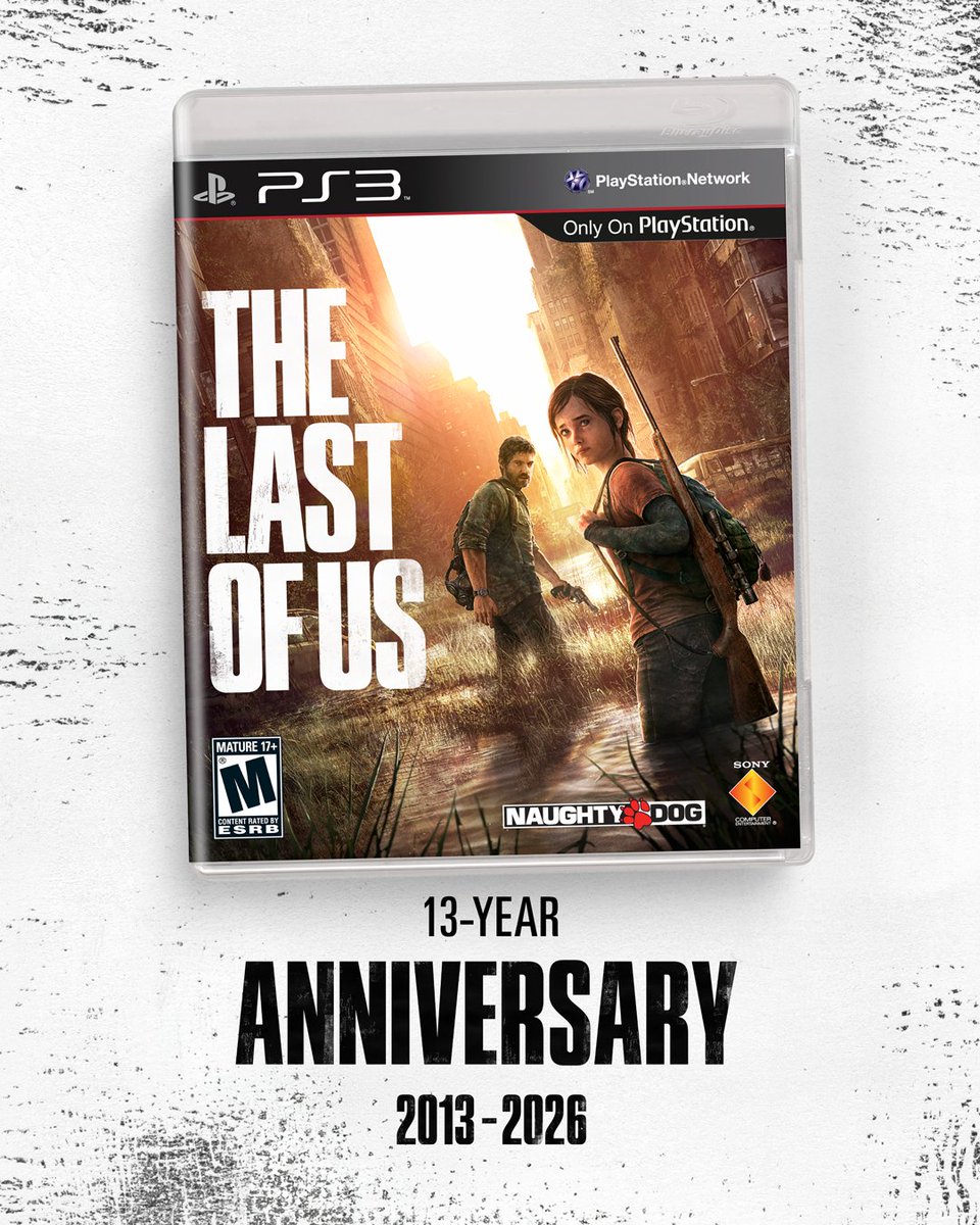 Happy 13-year anniversary to The Last of Us! 🍄 This cross-country trek first came to PlayStation 3 on June 14, 2013, kicking off a franchise that's near and dear to our hearts.