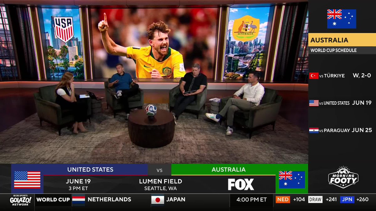 “Everybody keeps discounting Australia and that seems to be not the right thing to do.” 😅 Jimmy Conrad thinks @mikegrella10 might want to revisit his Australia take after last night's performance 🇦🇺😂